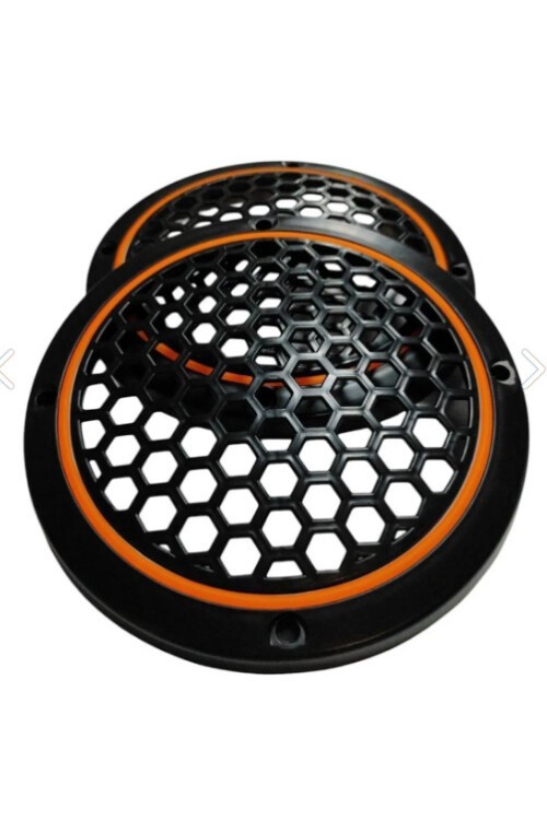 20cm Amber Neon Ledli Hoparlör Kapağı 2 Adet