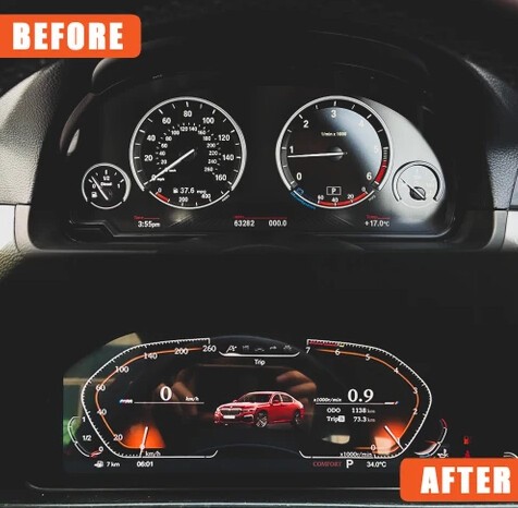 Bmw f10 f01 f15 hayalet ekran dijital gösterge paneli 2009  2016