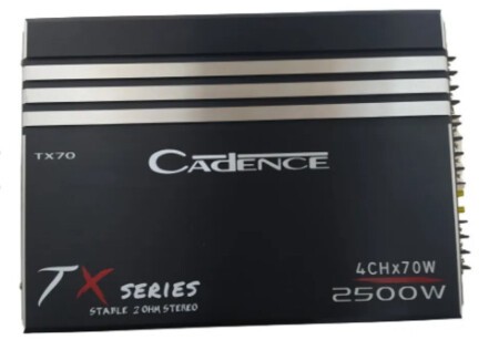 Cadence Tx70 2500w 4x70rms 4 Kanal Oto Amfi