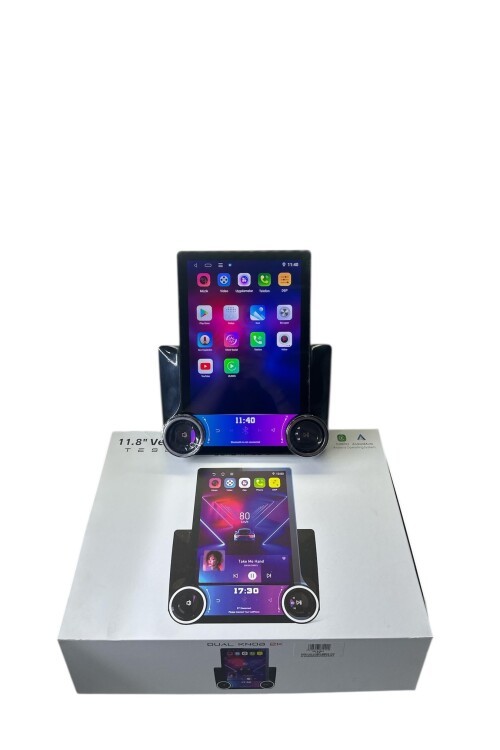 FOR-X DUAL KNOB 2K TESLA EKRAN TÜM 9 VE 10 İNÇ ÇERÇEVELERE UYUMLU PROFESYONEL MULTİMEDİA