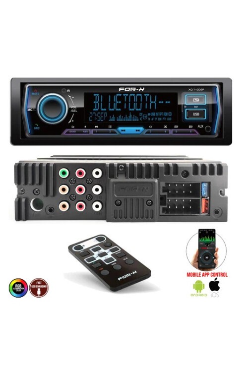 For-x XQ-710DSP 4x60w (Şarjlı) Profesyonel Tesisat Oto Teyp