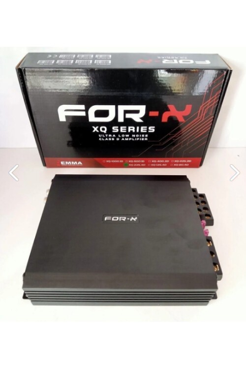 FORX5 Amfi + For-x Çakmak - For-x XQ-225.4D 4 Kanal Ses ve Bass Anfisi