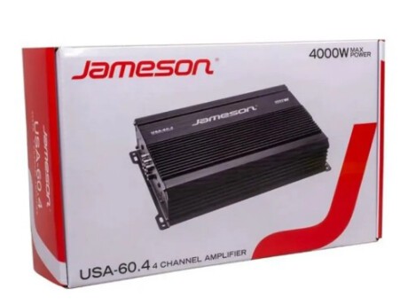Jameson Usa-60.4 4 Kanal 4000w Oto Amfi 4x60rms Bass Kontrol Hediyeli