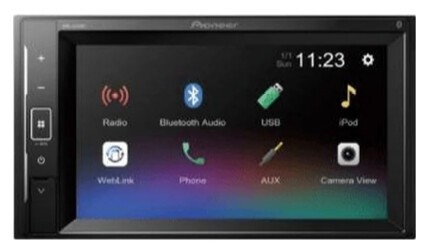 Pioneer Dmh-a240bt 4x50w Double Teyp