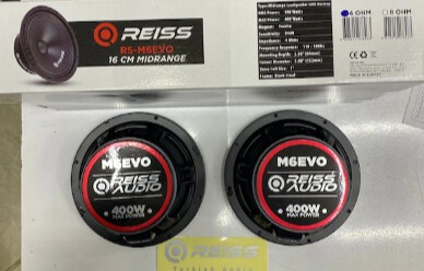 Reıss Audıo Rs-M6Evo 16Cm Midrange 400Wat 100Rms İki Adet