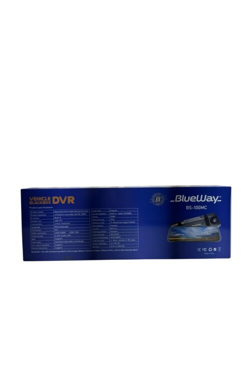 Blueway BS-100MC Araç içi Kayıt Kamerası Ön-Arka Profesyonel Ön 1920x1080 - Arka 1280x720 WİFİ