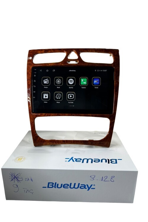 Mercedes C Class 2002-2004 BLUEWAY 8-128 TAM PROFESYONEL OEM MULTİMEDİA