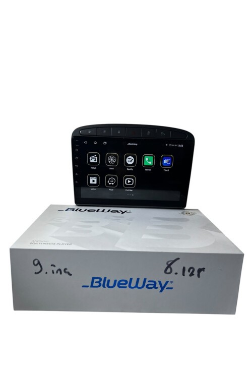 Peugeot 308 (Gri) BLUEWAY 8-128 TAM PROFESYONEL OEM MULTİMEDİA