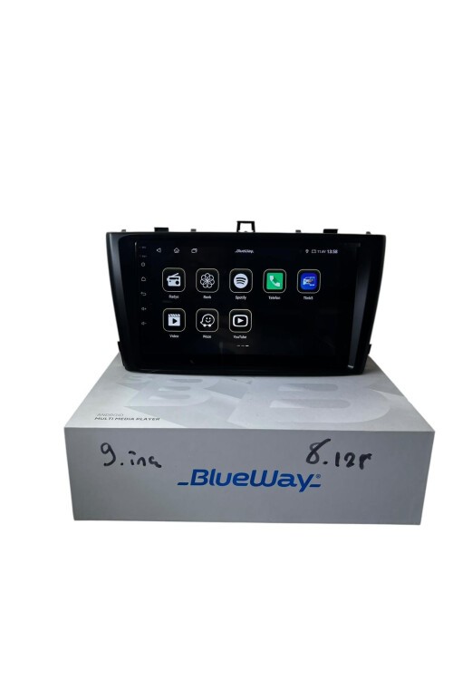 Toyota Avensis 2009-2015 Siyah BLUEWAY 8-128 TAM PROFESYONEL OEM MULTİMEDİA