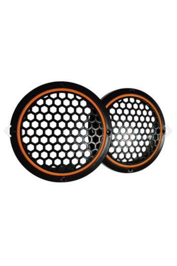 20cm Amber Neon Ledli Hoparlör Kapağı 2 Adet