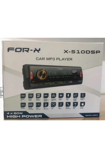 For-x X-510DSP 4x60w (Şarjlı) Oto Teyp