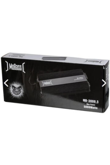 Mobass 5 Kanal 130wx4ch 350w Rms Bass Kontrollü Oto Amfi Mb-3000.5 Mobas Mb 3000 Anfi