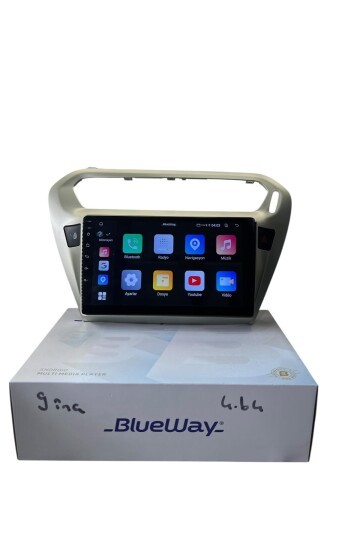 Pejo 301 Citroen C-elyse (Gri) BLUEWAY 4-64 PROFESYONEL OEM MULTİMEDİA