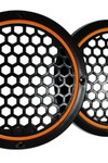 20cm Amber Neon Ledli Hoparlör Kapağı 2 Adet