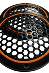 20cm Amber Neon Ledli Hoparlör Kapağı 2 Adet